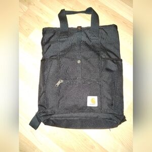 Carhartt Legacy Hybyid Convertible Backpack Tote Bag Water Resistant Black Color